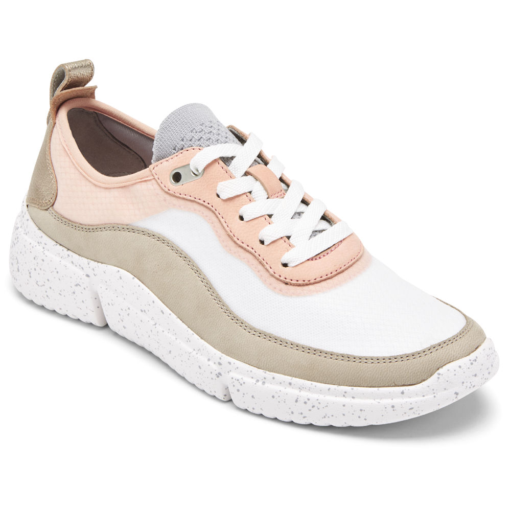 Zapatillas Rockport Mujer Mexico - R-Evolution Mesh Rosas/Blancos - VIDST8015